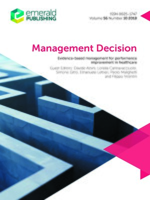 cover image of Management Decision, Volume 56, Number 10